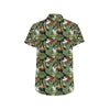 Bird Of Paradise Pattern Print Design 02 Men's Short Sleeve Button Up Shirt