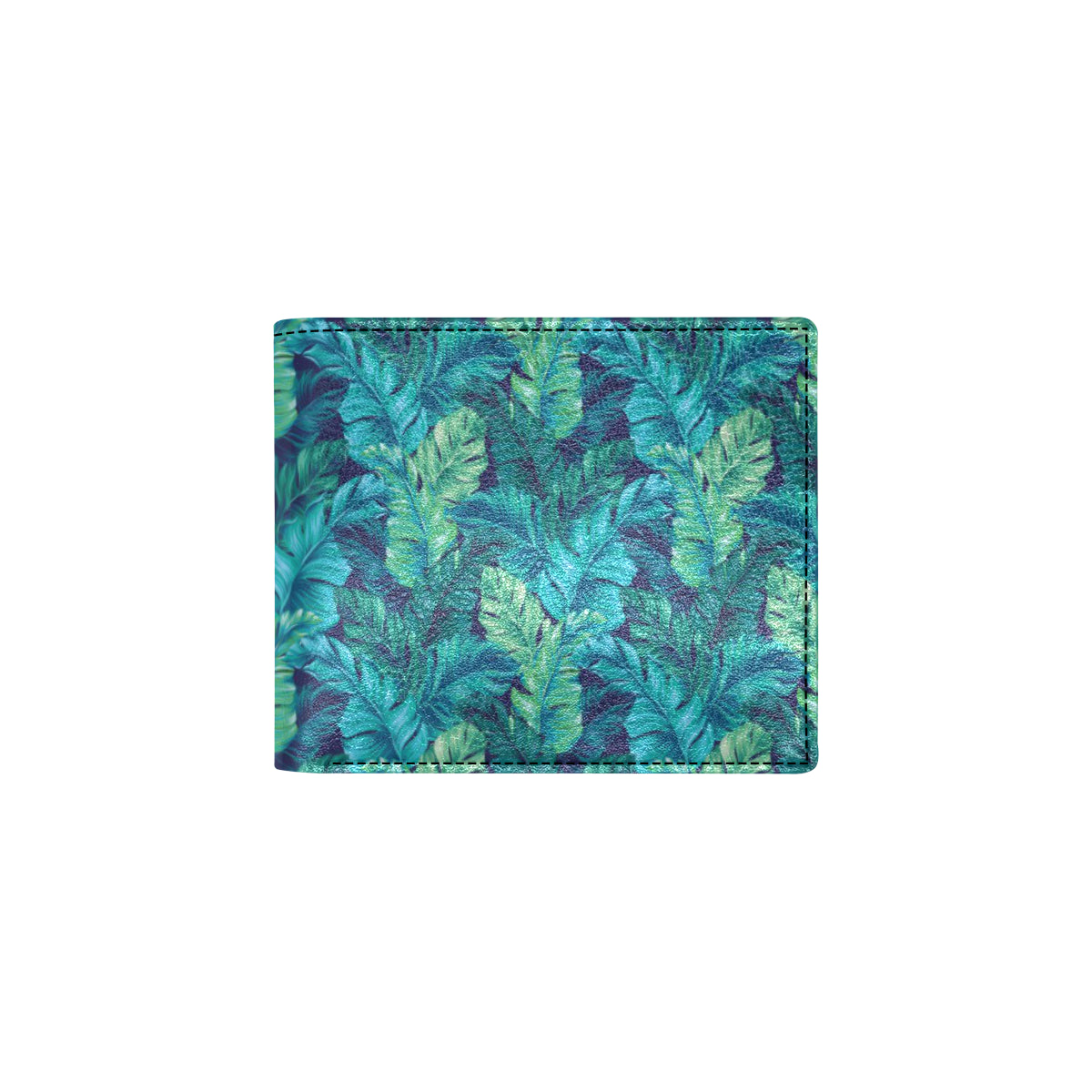 Banana Leaf Pattern Print Design 06 Men's ID Card Wallet