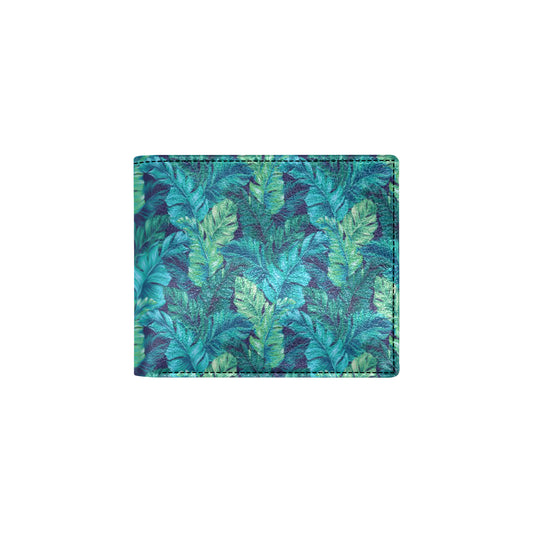 Banana Leaf Pattern Print Design 06 Men's ID Card Wallet