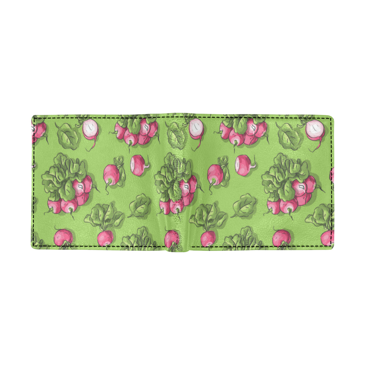 Radish Pattern Print Design A05 Men's ID Card Wallet