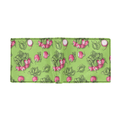 Radish Pattern Print Design A05 Men's ID Card Wallet