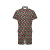 Flower Hawaiian Red Hibiscus Design Print Men's Romper