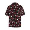 Skull With Red Dragon Print Design LKS304 Men's Hawaiian Shirt