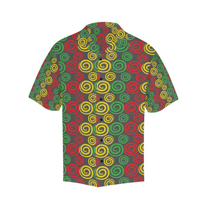 Rastafarian Pattern Print Design A05 Men's Hawaiian Shirt