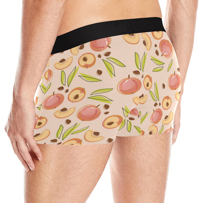 Peach Pattern Print Design A01 Men's Boxer Briefs