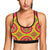 Peace Sign Pattern Print Design A01 Sports Bra