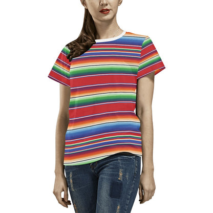 Serape Print Design LKS304 Women's  T-shirt