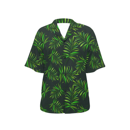 Rainforest Pattern Print Design RF03 Women's Hawaiian Shirt