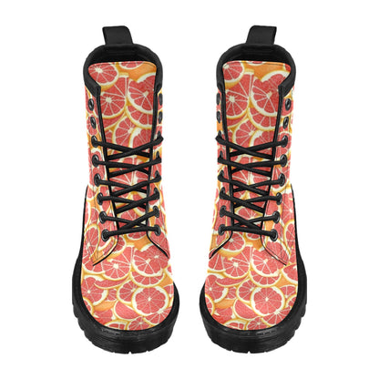 Grapefruit Pattern Print Design GF02 Women's Boots