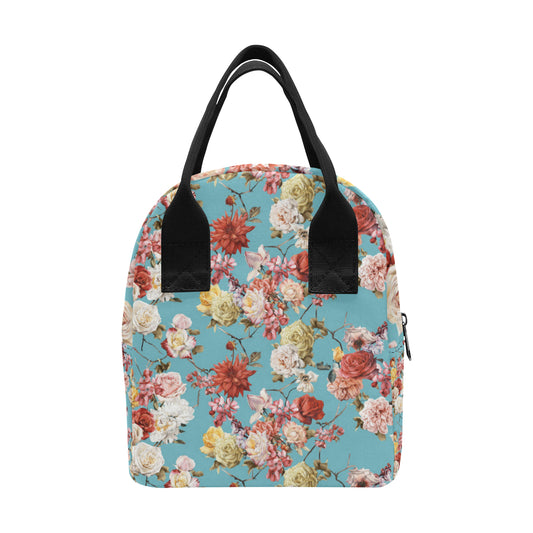 Summer Floral Pattern Print Design SF05 Insulated Lunch Bag