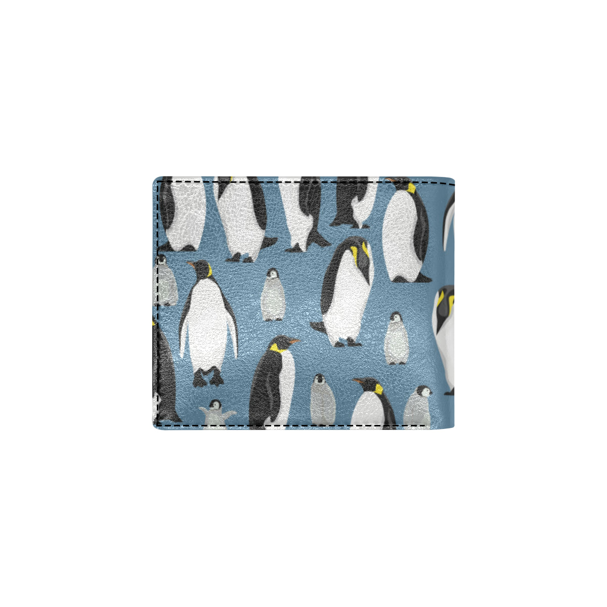 Penguin Pattern Print Design A03 Men's ID Card Wallet