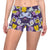 Pansy Pattern Print Design PS02 Yoga Shorts