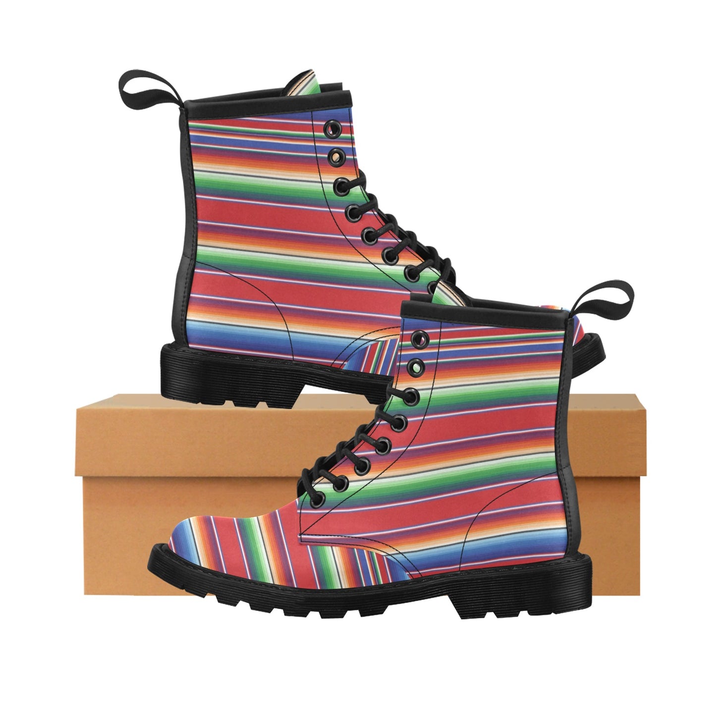 Serape Print Design LKS304 Women's Boots