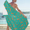 Shrimp Print Design LKS301 Beach Towel 32" x 71"