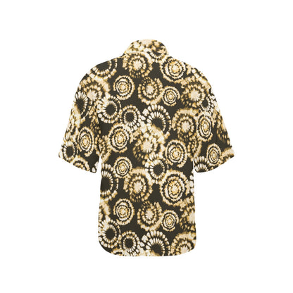 Tie Dye Print Design LKS307 Women's Hawaiian Shirt