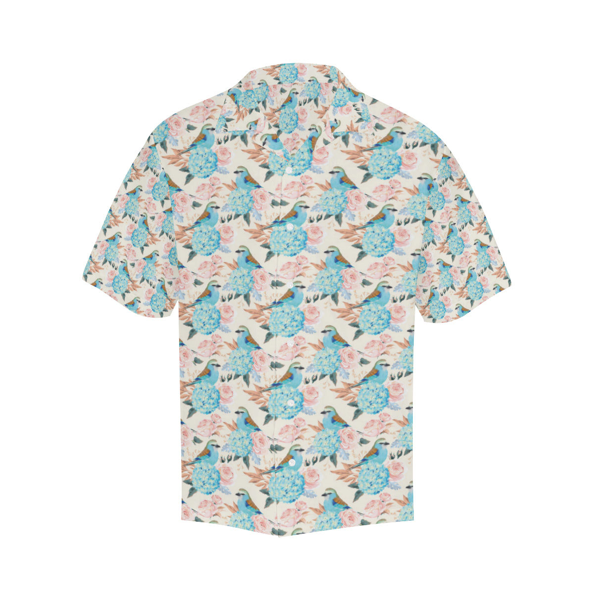 Bluebird Pattern Print Design 03 Men's Hawaiian Shirt