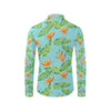 Bird Of Paradise Pattern Print Design BOP04 Men's Long Sleeve Shirt