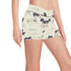 Palm Tree Pattern Print Design PT08 Yoga Shorts