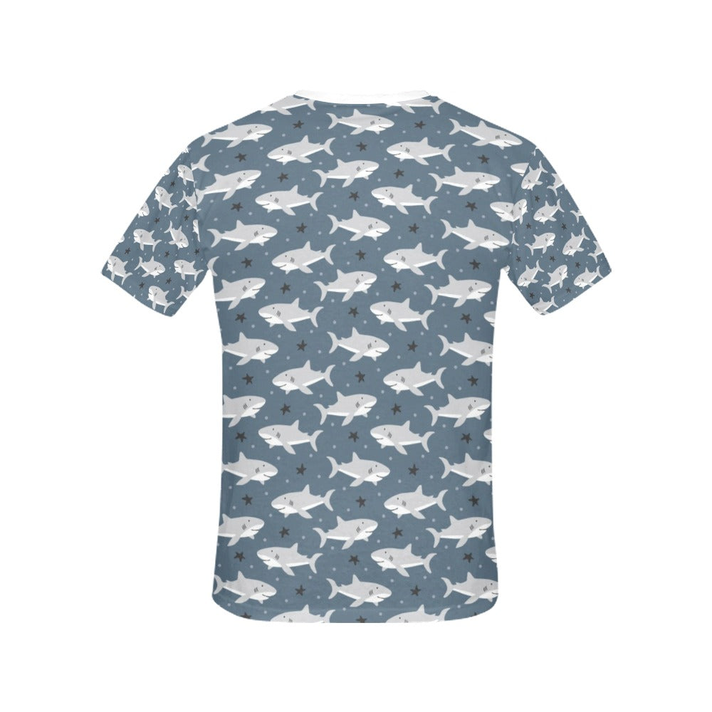Shark Print Design LKS305 Women's  T-shirt