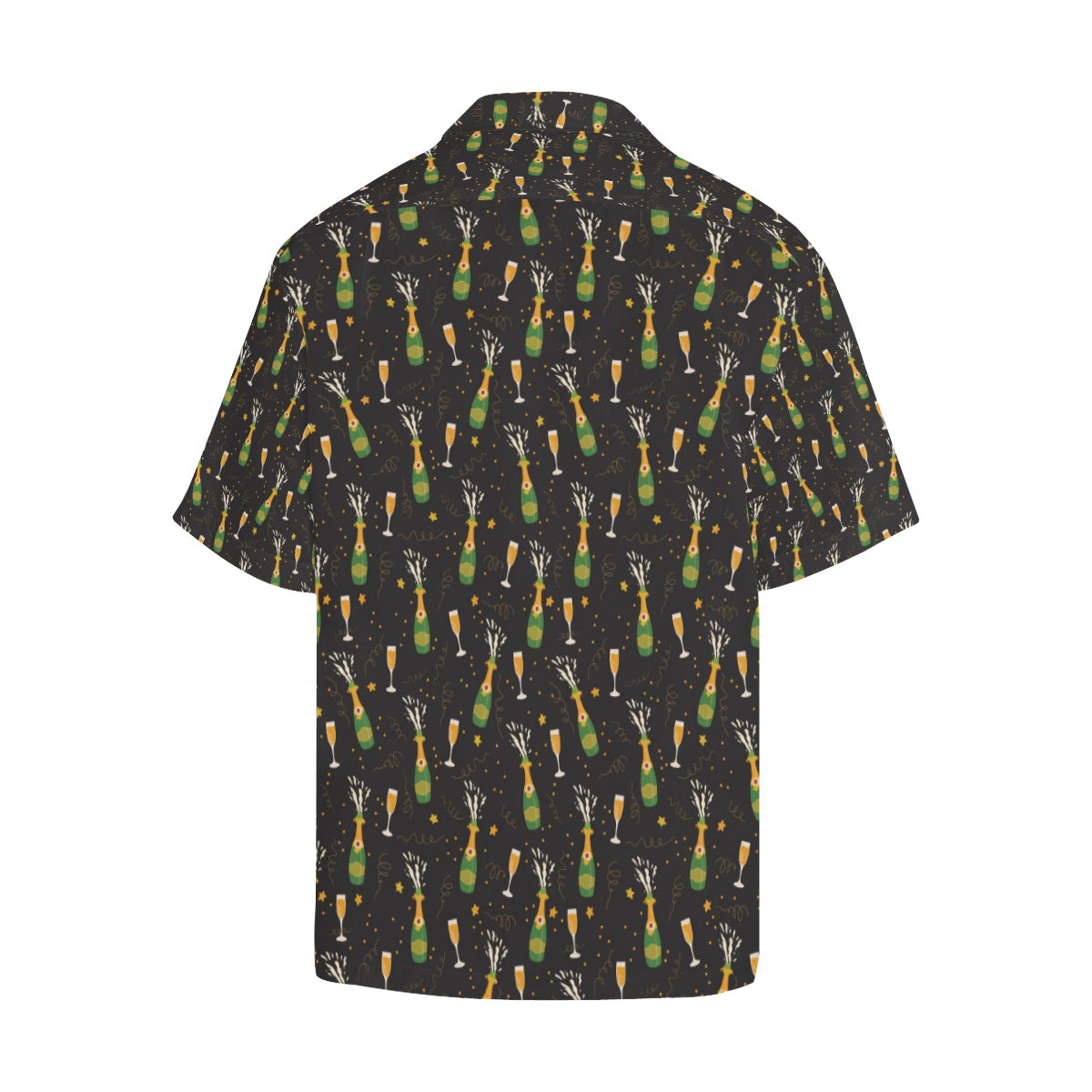 Champagne Pattern Print Design 04 Men's Hawaiian Shirt