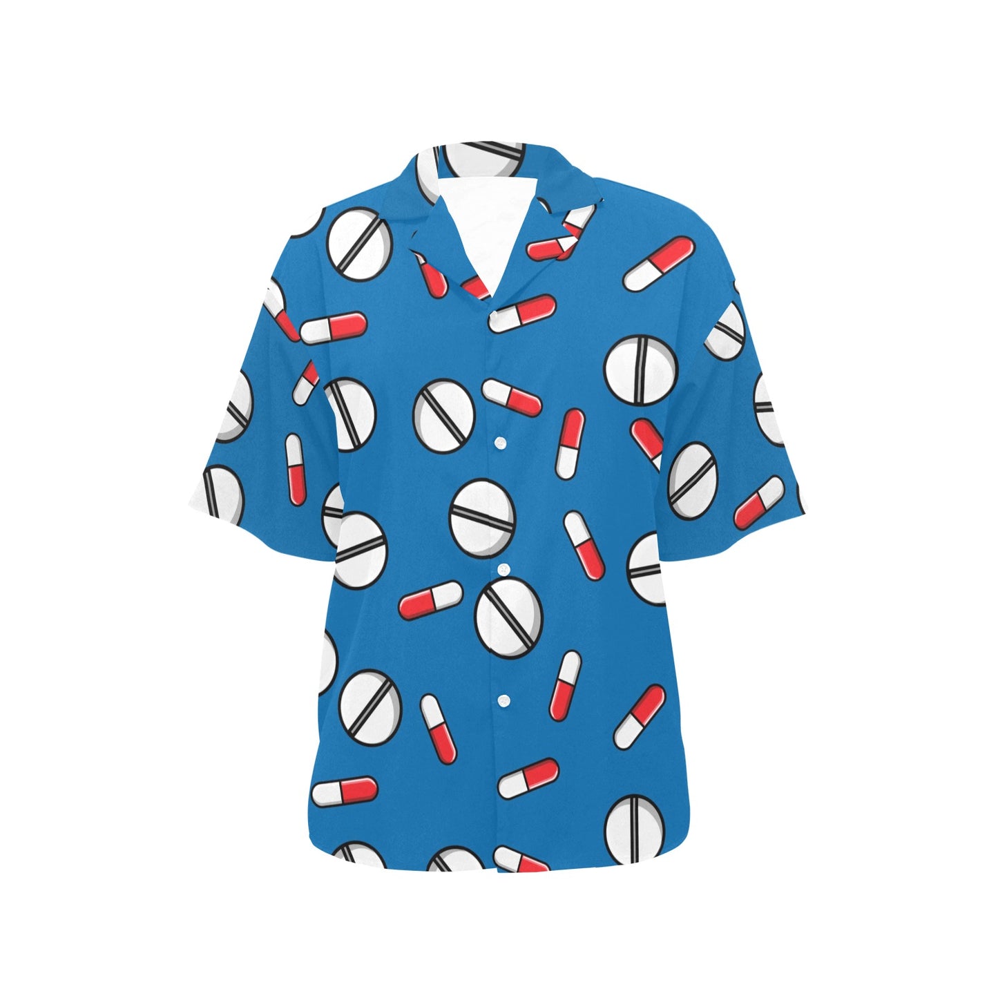 Pill Pattern Print Design A05 Women's Hawaiian Shirt