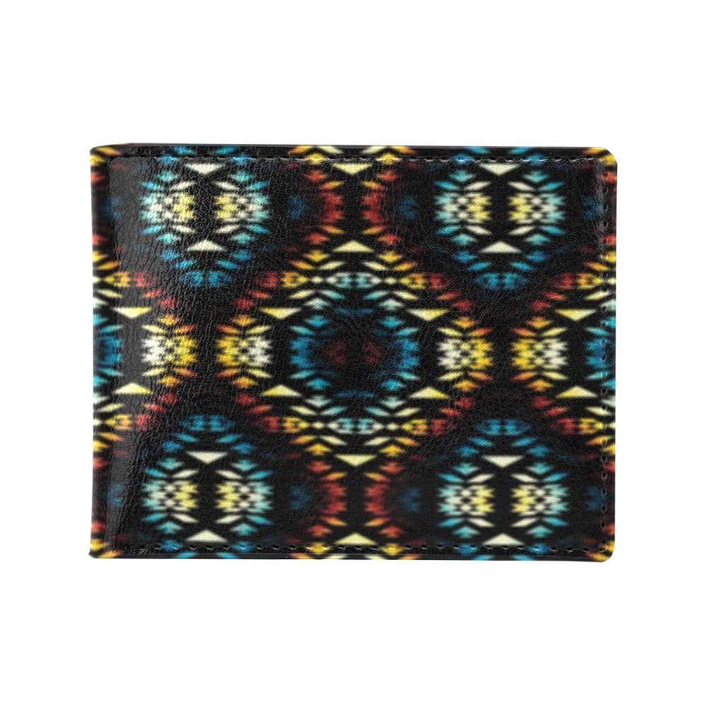 Tribal Pattern Print Design LKS309 Men's ID Card Wallet