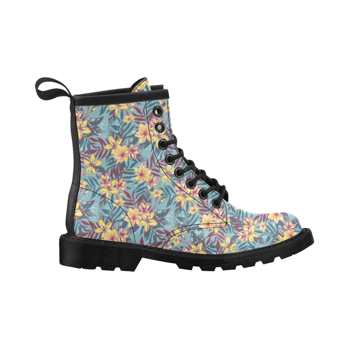 Summer Floral Print Design LKS304 Women's Boots