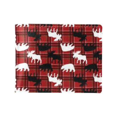 Moose Print Design LKS401 Men's ID Card Wallet