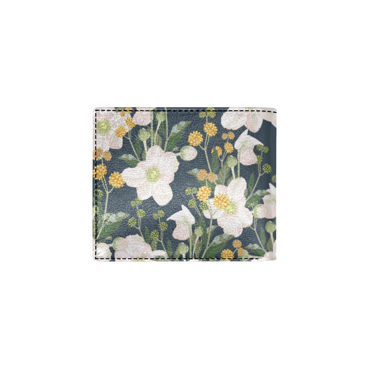 Anemone Pattern Print Design AM04 Men's ID Card Wallet