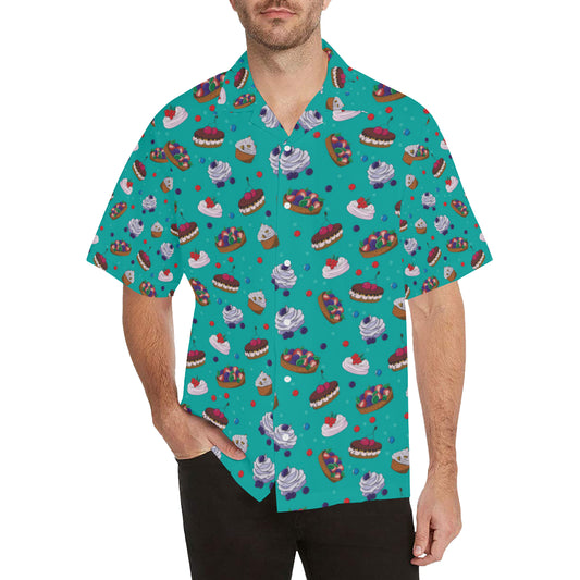 Cake Pattern Print Design 07 Men's Hawaiian Shirt