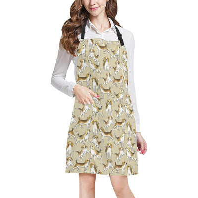 Beagle Pattern Print Design 04 Apron with Pocket