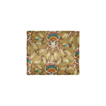 Native Indian Buffalo head Men's ID Card Wallet