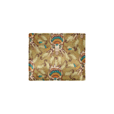 Native Indian Buffalo head Men's ID Card Wallet