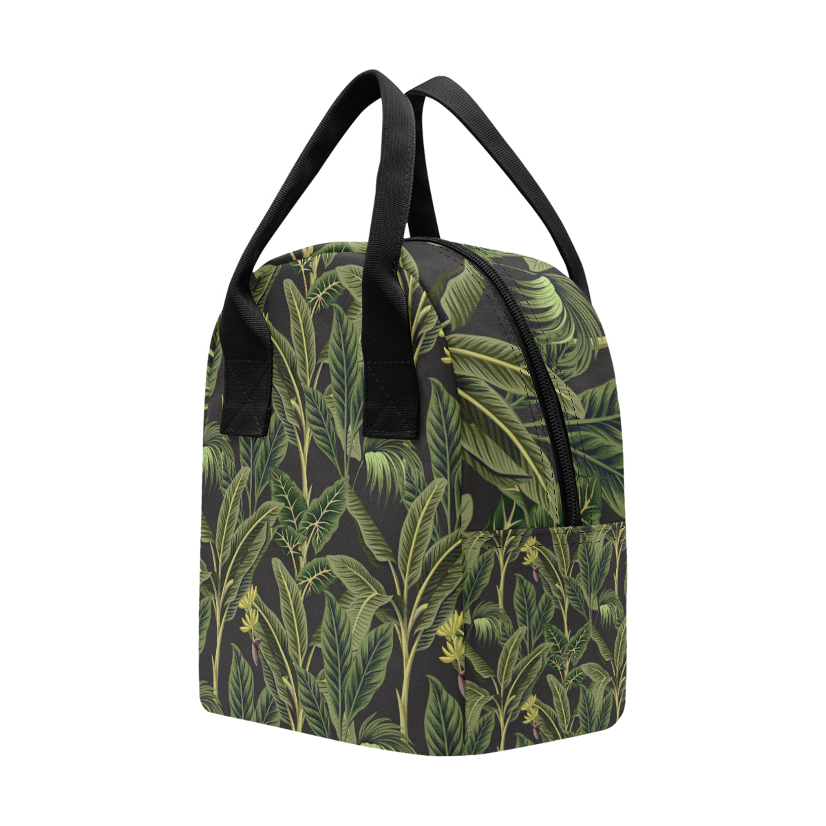 Banana Leaf Pattern Print Design BL04 Insulated Lunch Bag
