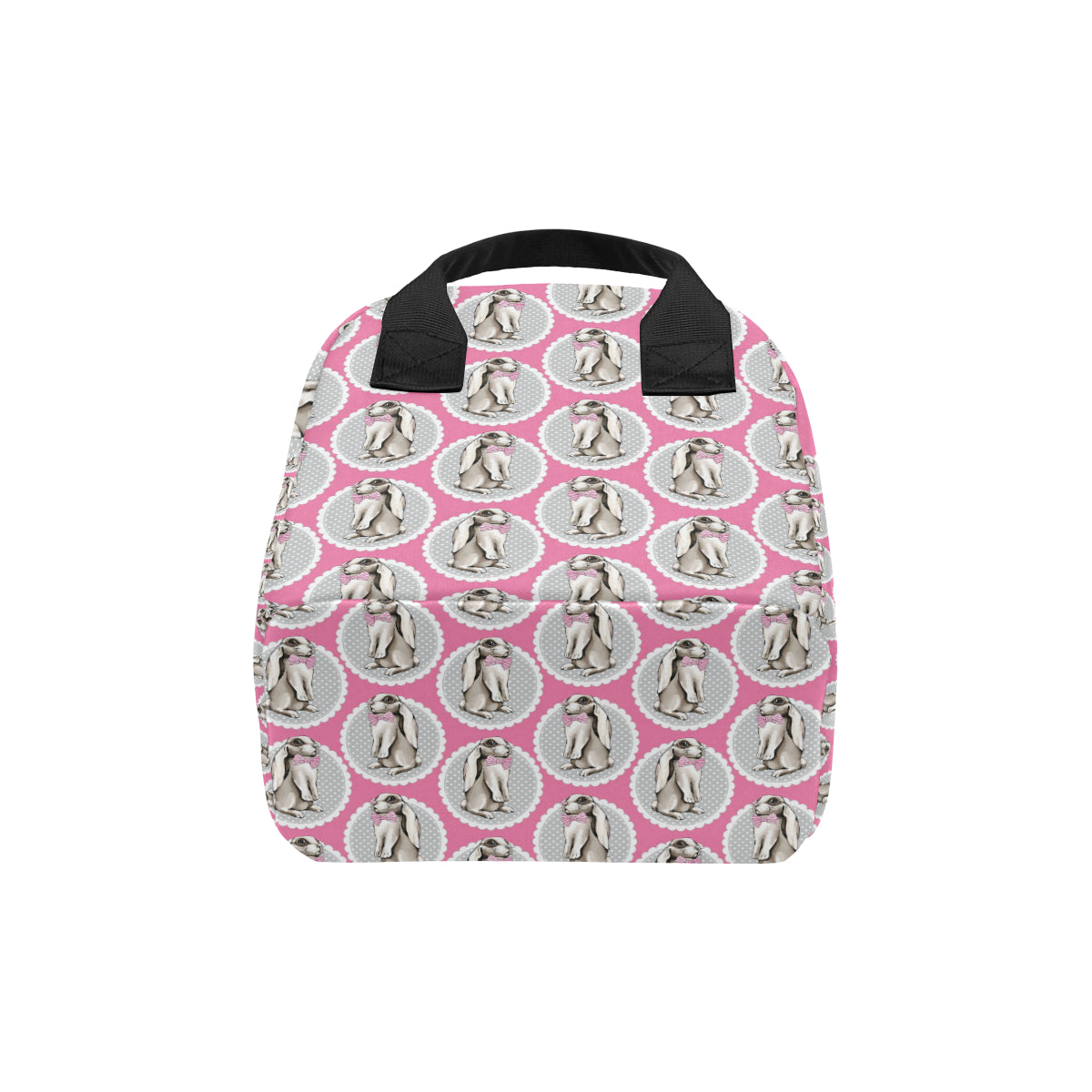 Rabbit Pattern Print Design RB019 Insulated Lunch Bag