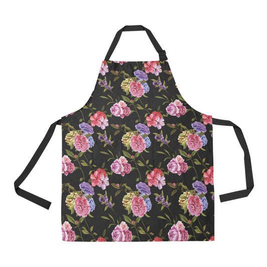 Carnations Pattern Print Design CN05 Apron with Pocket