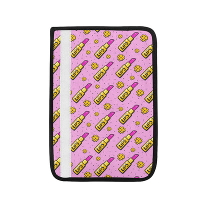 Lipstick Pattern Print Design LT03 Car Seat Belt Cover