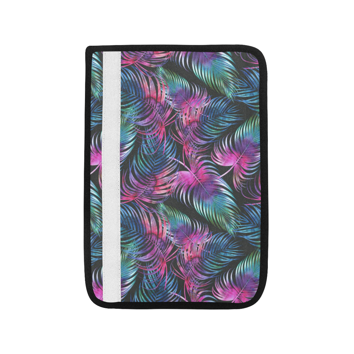 Palm Leaves Pattern Print Design PL010 Car Seat Belt Cover