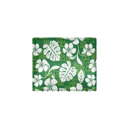 Hawaiian Themed Pattern Print Design H016 Men's ID Card Wallet