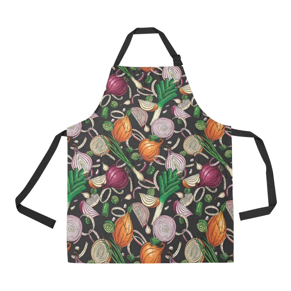 Onion Pattern Print Design A03 Apron with Pocket