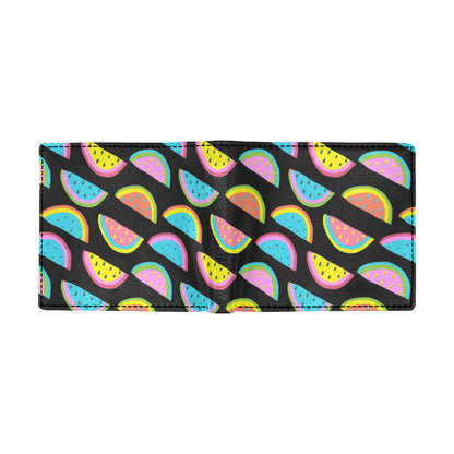 Watermelon Pattern Print Design WM08 Men's ID Card Wallet
