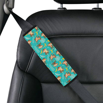Monkey Happy Design Themed Print Car Seat Belt Cover