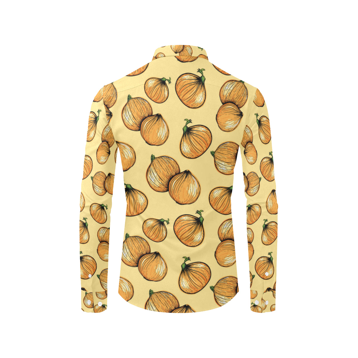 Onion Pattern Print Design A04 Men's Long Sleeve Shirt