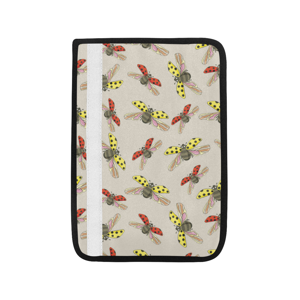 Ladybug Pattern Print Design 04 Car Seat Belt Cover