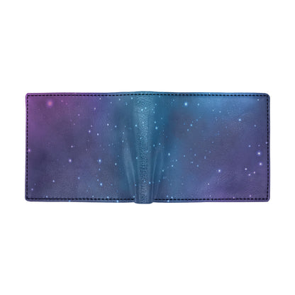 Nebula Pattern Print Design A01 Men's ID Card Wallet