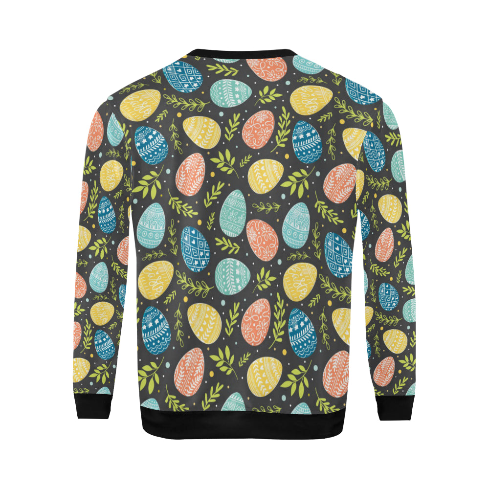 Easter Eggs Pattern Print Design RB01 Men Long Sleeve Sweatshirt