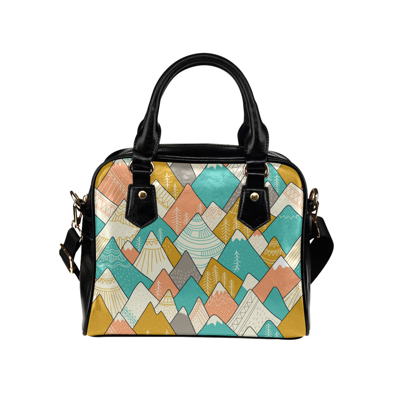 Mountain Pattern Print Design 02 Shoulder Handbag