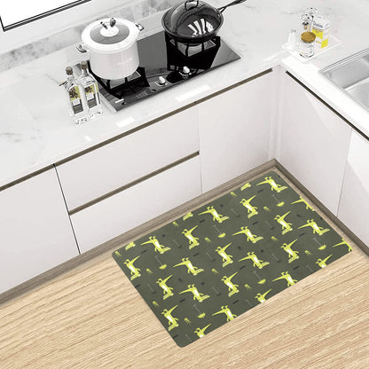 Alligator Pattern Print Design 05 Kitchen Mat