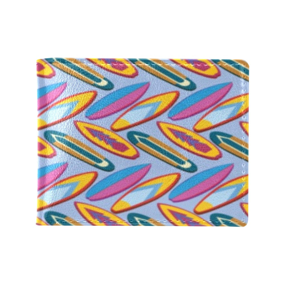 Surfboard Pattern Print Design LKS303 Men's ID Card Wallet