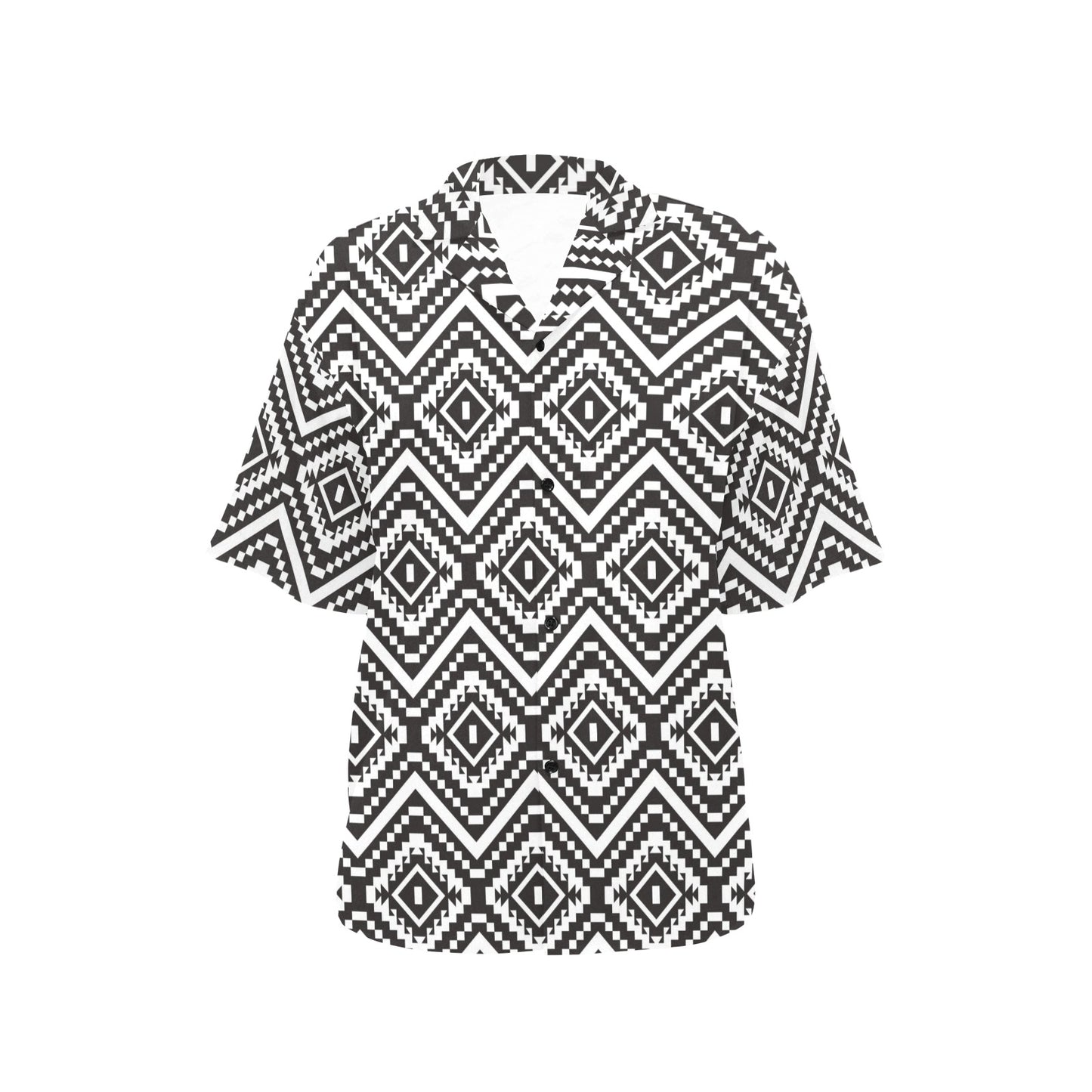 Tribal Pattern Print Design LKS303 Women's Hawaiian Shirt